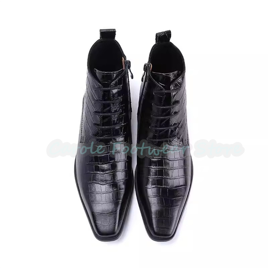 Fashion Genuine Leather Ankle  - Men Shoes For Wedding recension och pris