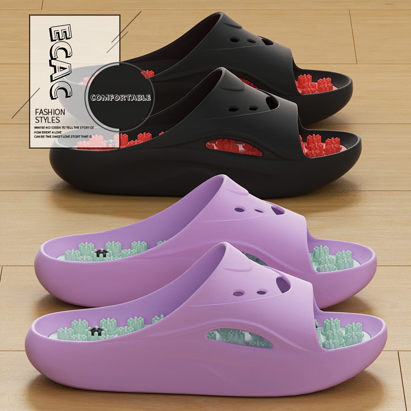 Women Men EVA Massage Slippers - Men'S Shoes Non Slip recension och pris