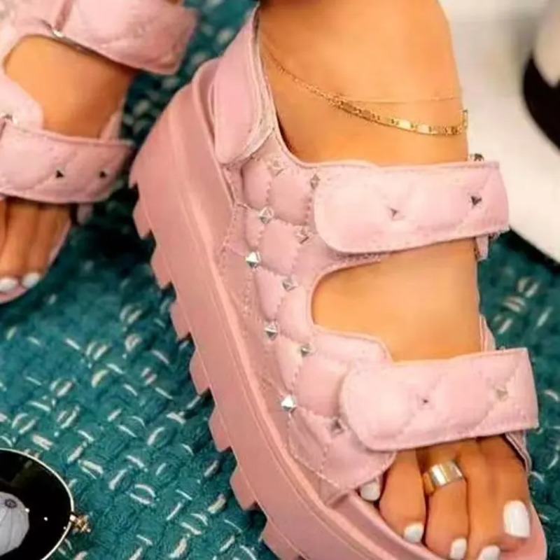 2024 Summer Thick Sole Sandals - Velcro Strap Sandal recension och pris