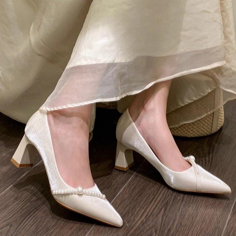 Elegant Pearl Embellished Poin - Men Shoes Elegant recension och pris