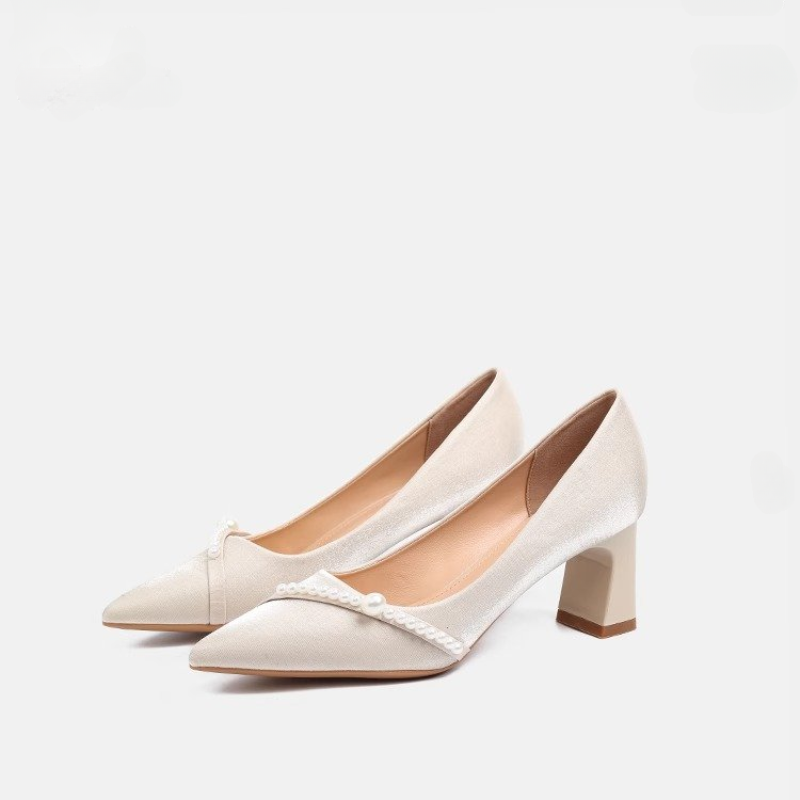 Elegant Pearl Embellished Poin - Men Shoes Elegant recension och pris