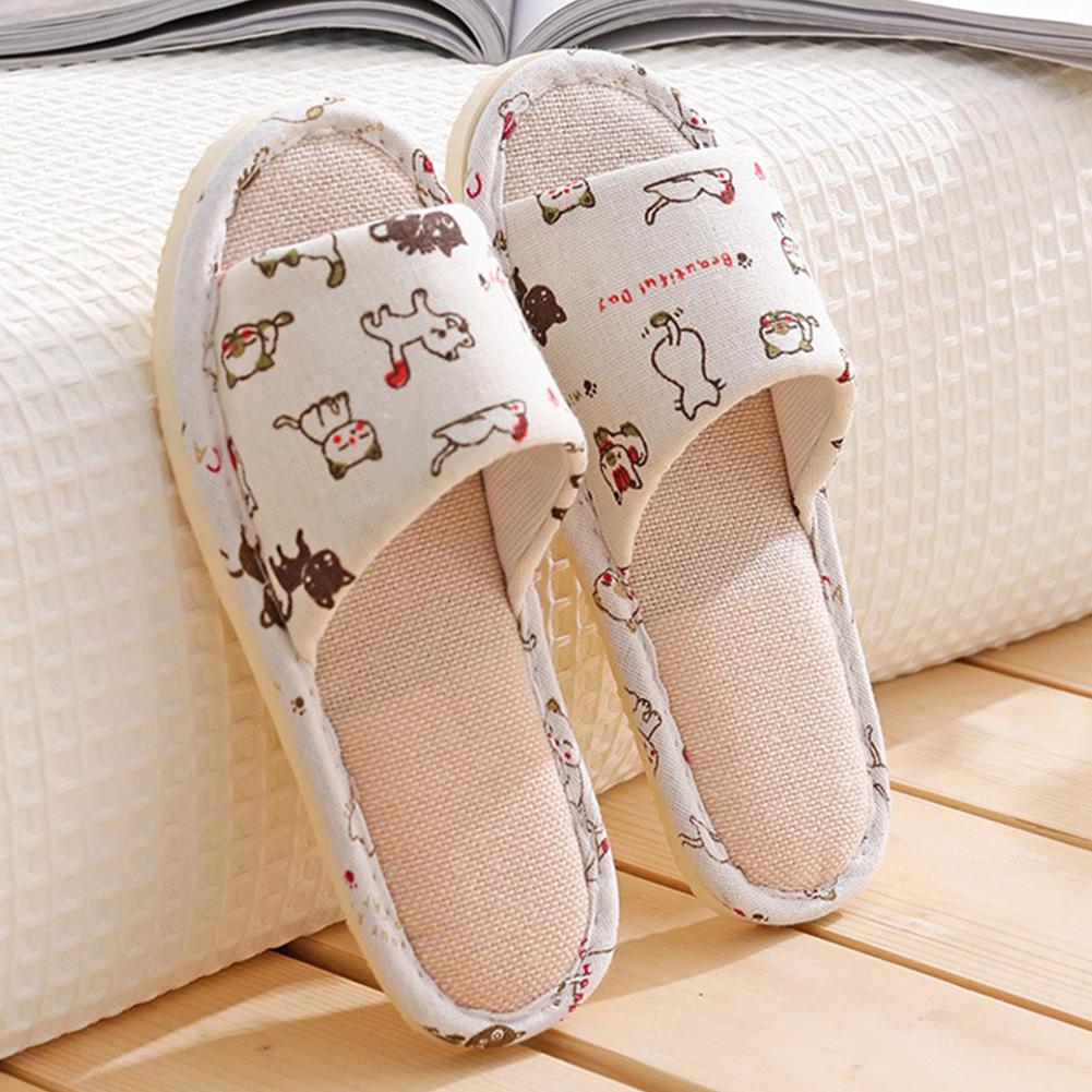 Women Flax Slippers Home Slipp - Men'S Shoes Slip On recension och pris